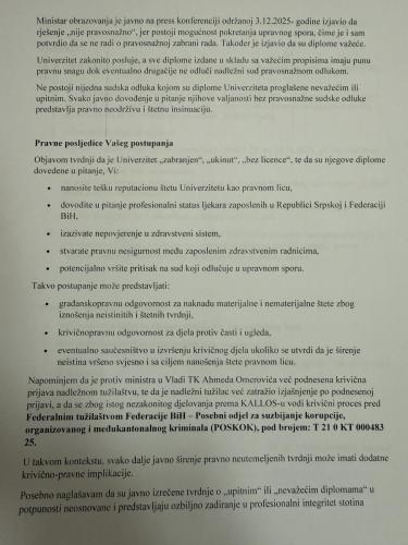 2 saopštenje za javnost